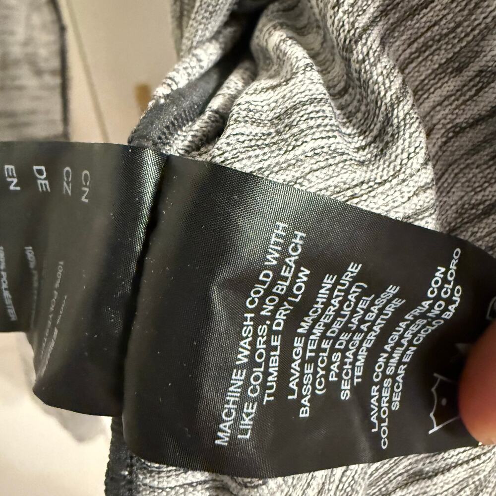 KUHL Men’s LARGE Alloy Heather Cloud Gray Long Sleeve Quarter Zip Mock Neck - Picture 6 of 9